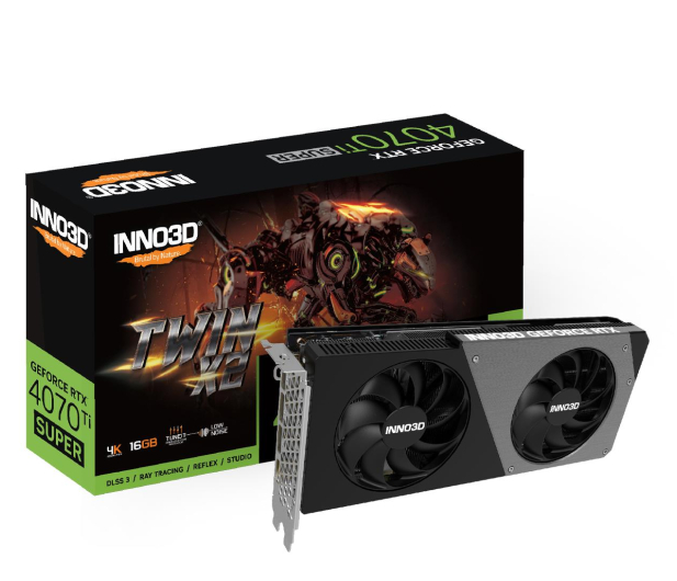 INNO3D GeForce RTX 4070 Ti Super Twin X2 16GB GDDR6X - 1210189 - zdjęcie